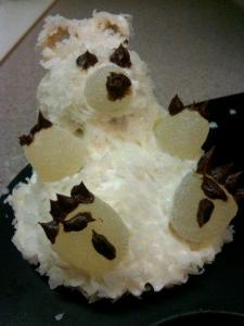 polar bear cupcake